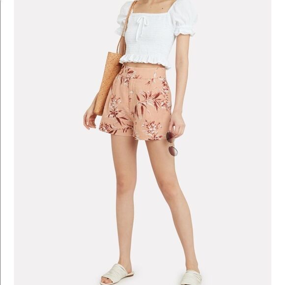 NWT JOIE Farrow Linen Floral Shorts - Picture 1 of 15